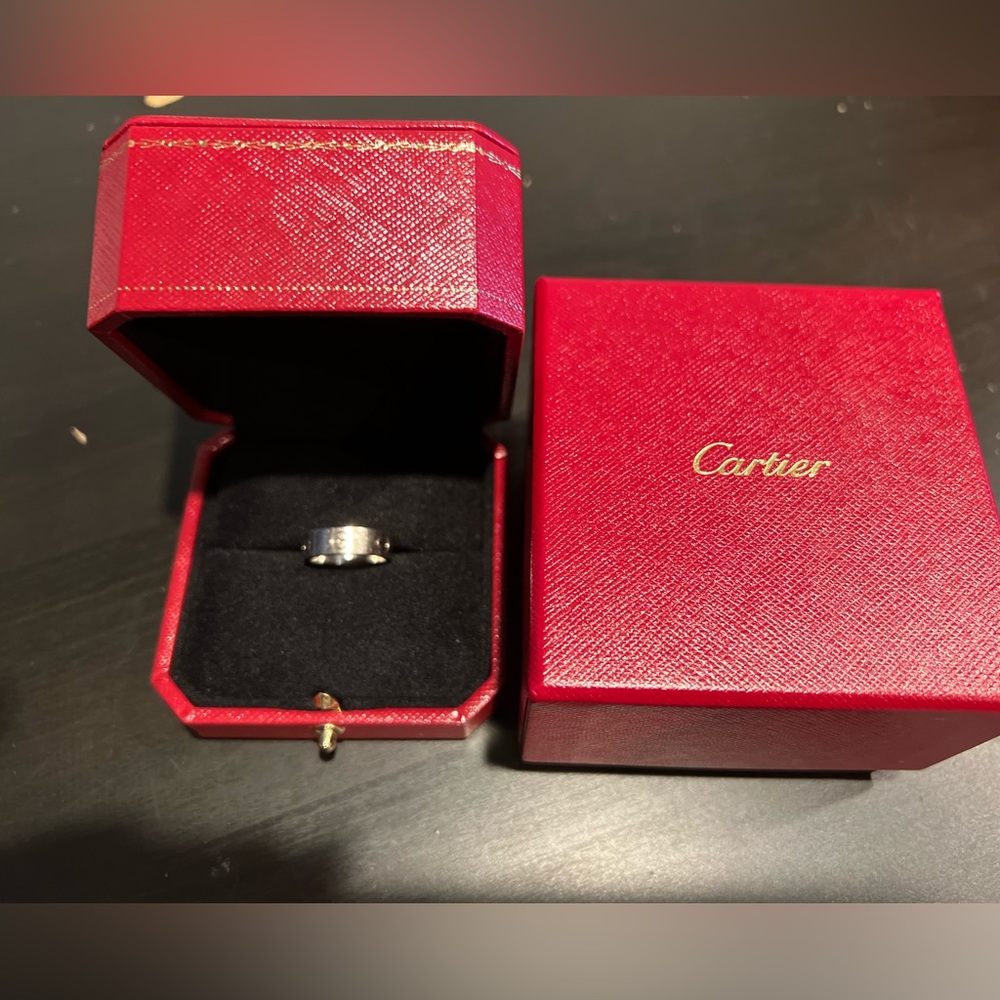 Cartier white gold love ring